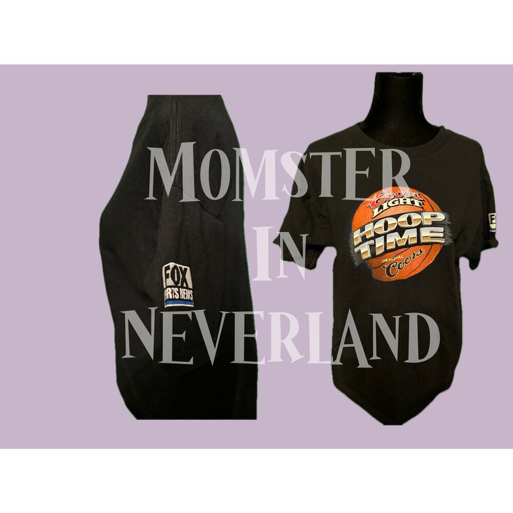 Vintage Original COORS Light HOOP TIME NCAA Men's Final Four (L) T-Shirt FOX